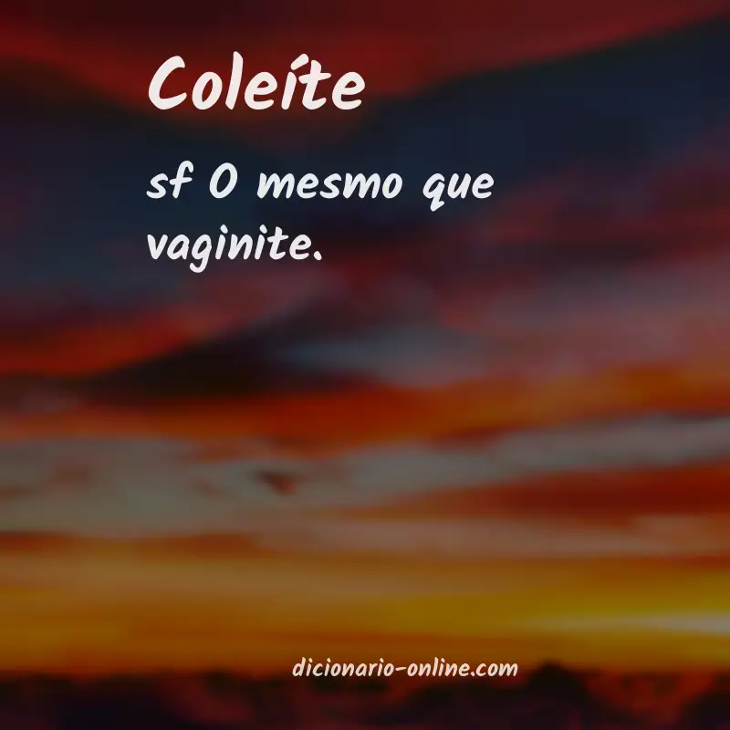 Significado de coleíte