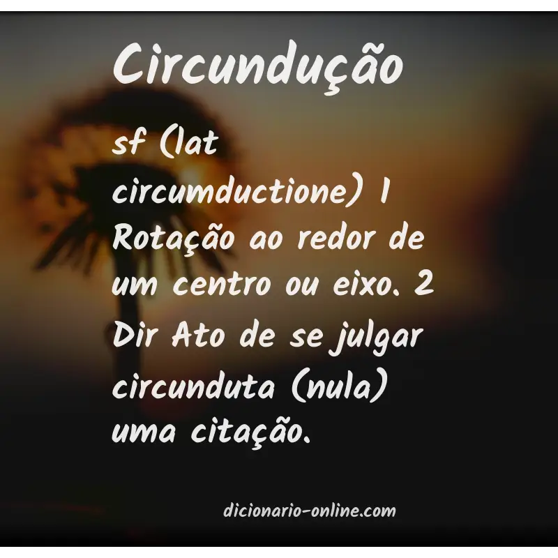 Significado de circundução
