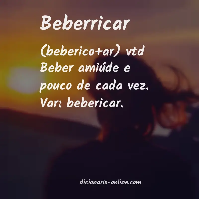 Significado de beberricar