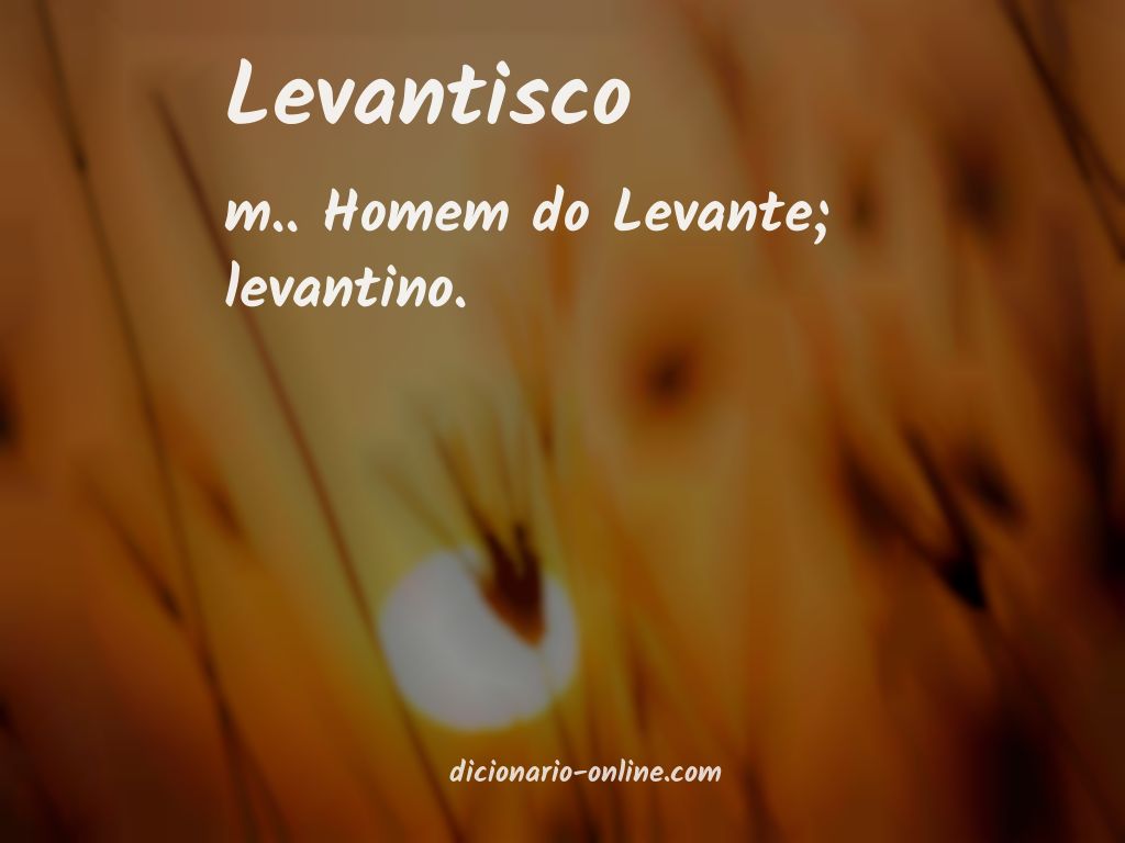 Significado de levantisco