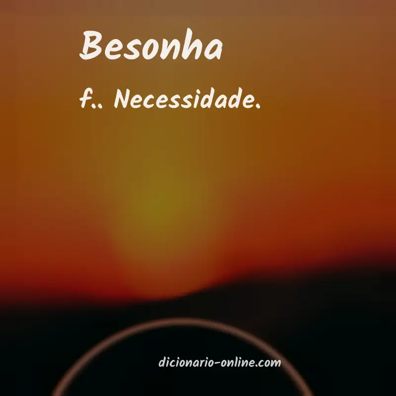 Significado de besonha