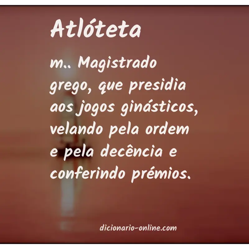 Significado de atlóteta