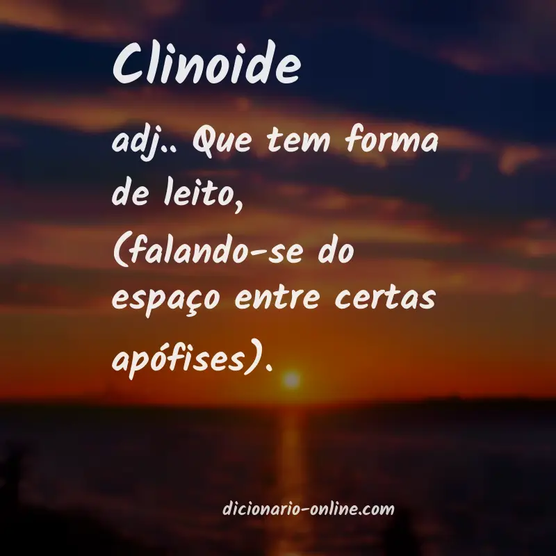 Significado de clinoide