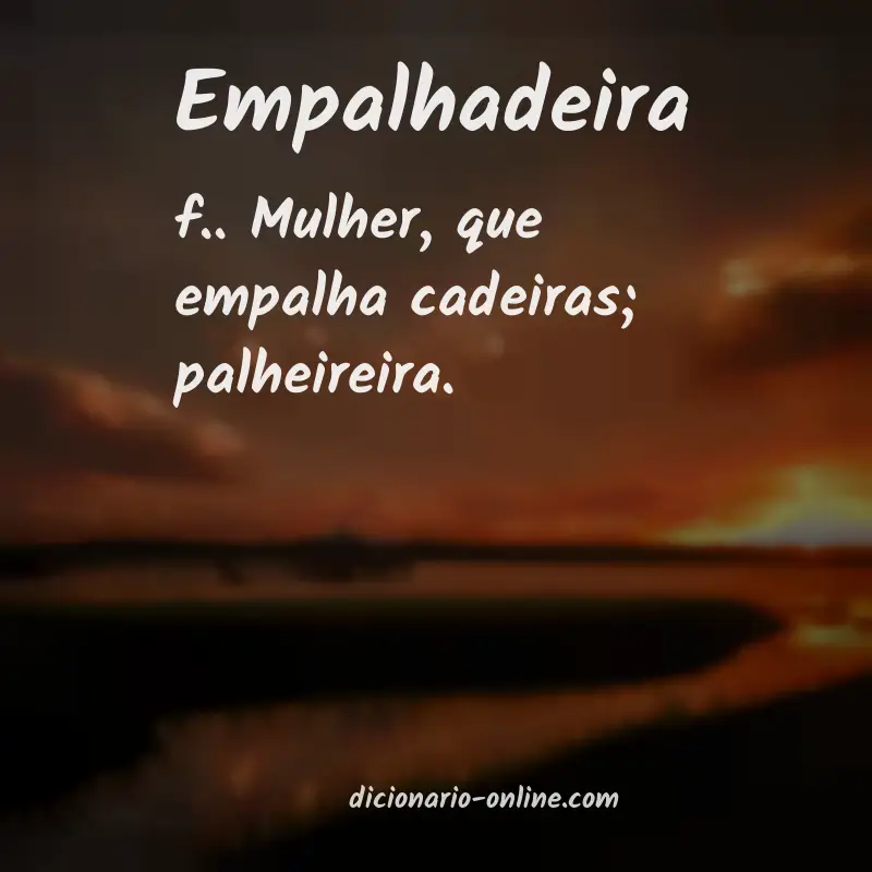 Significado de empalhadeira