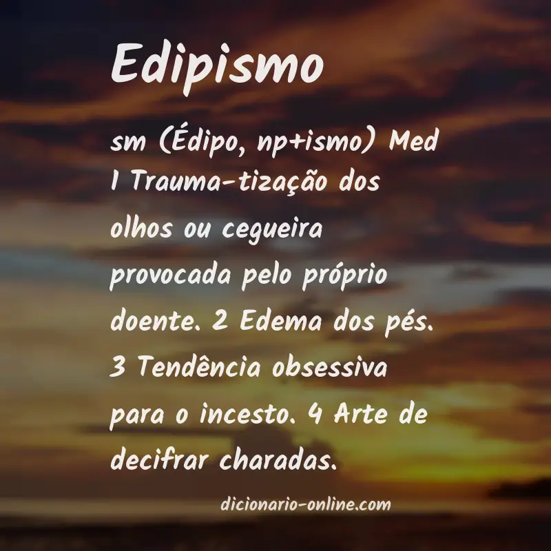 Significado de edipismo