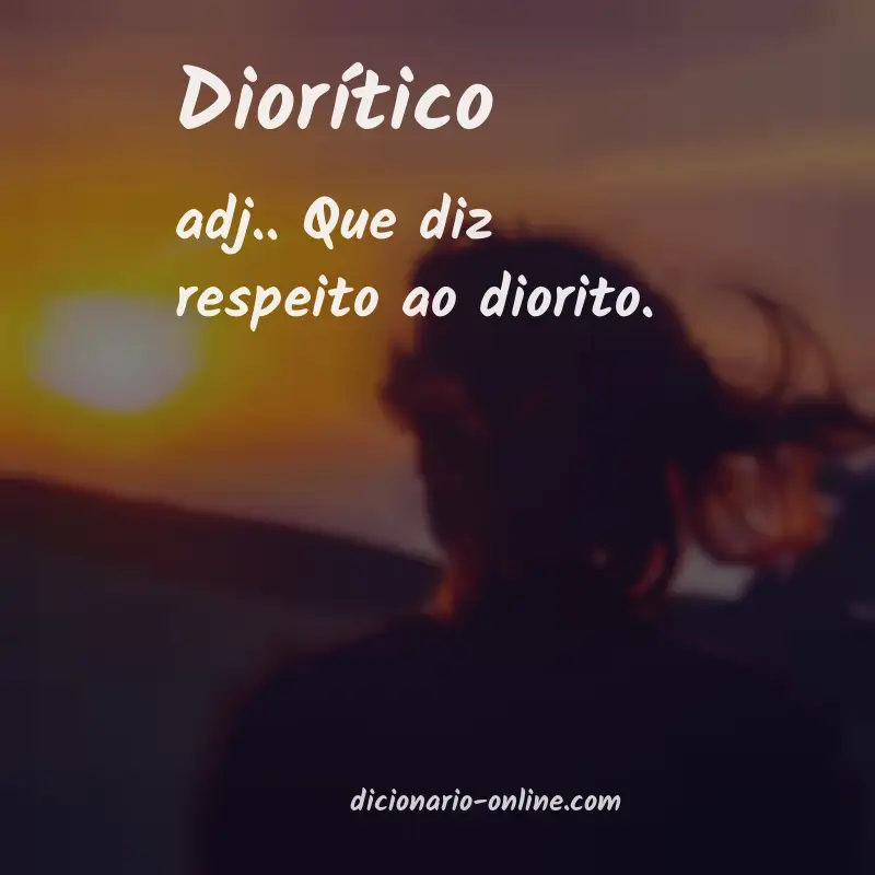 Significado de diorítico