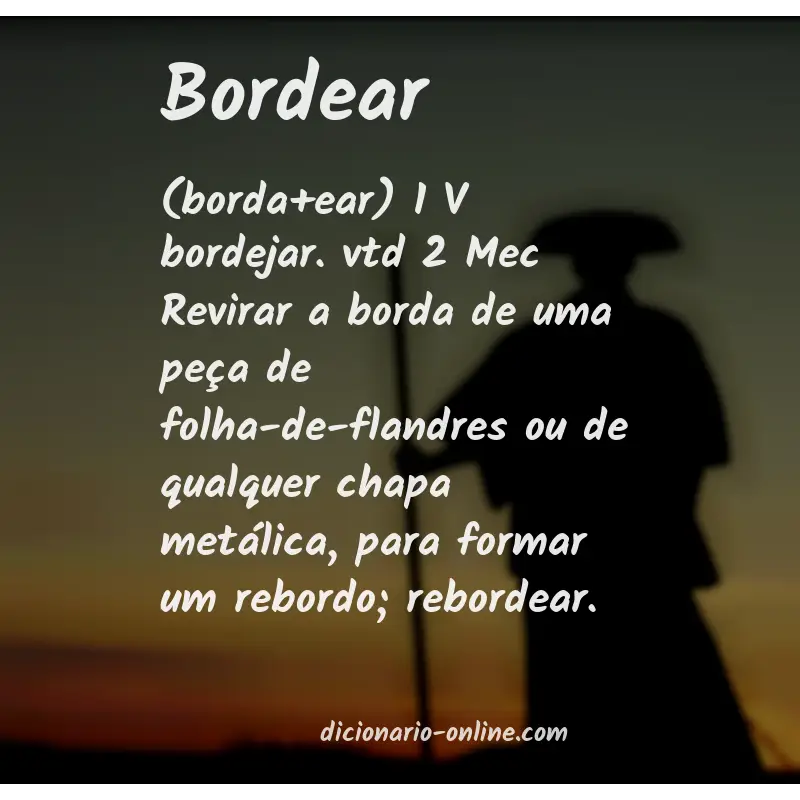 Significado de bordear