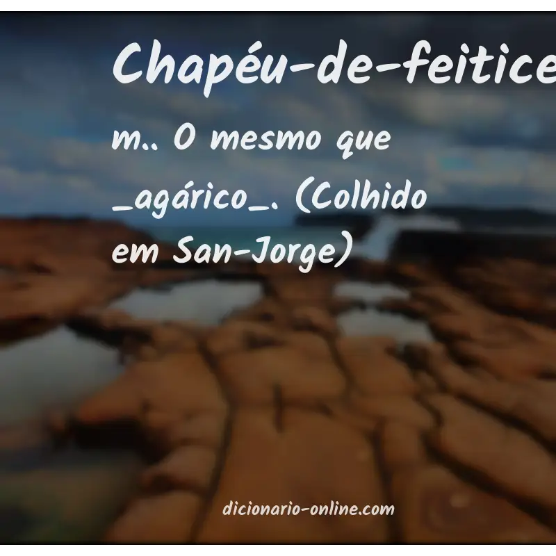 Significado de chapéu-de-feiticeira