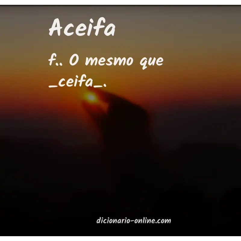 Significado de aceifa