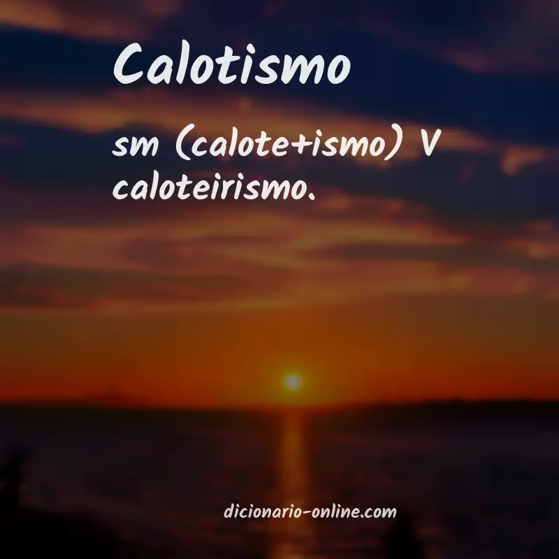 Significado de calotismo