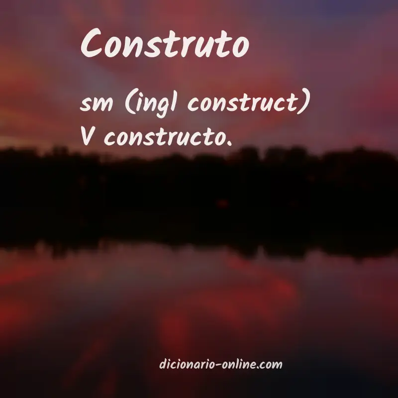Significado de construto
