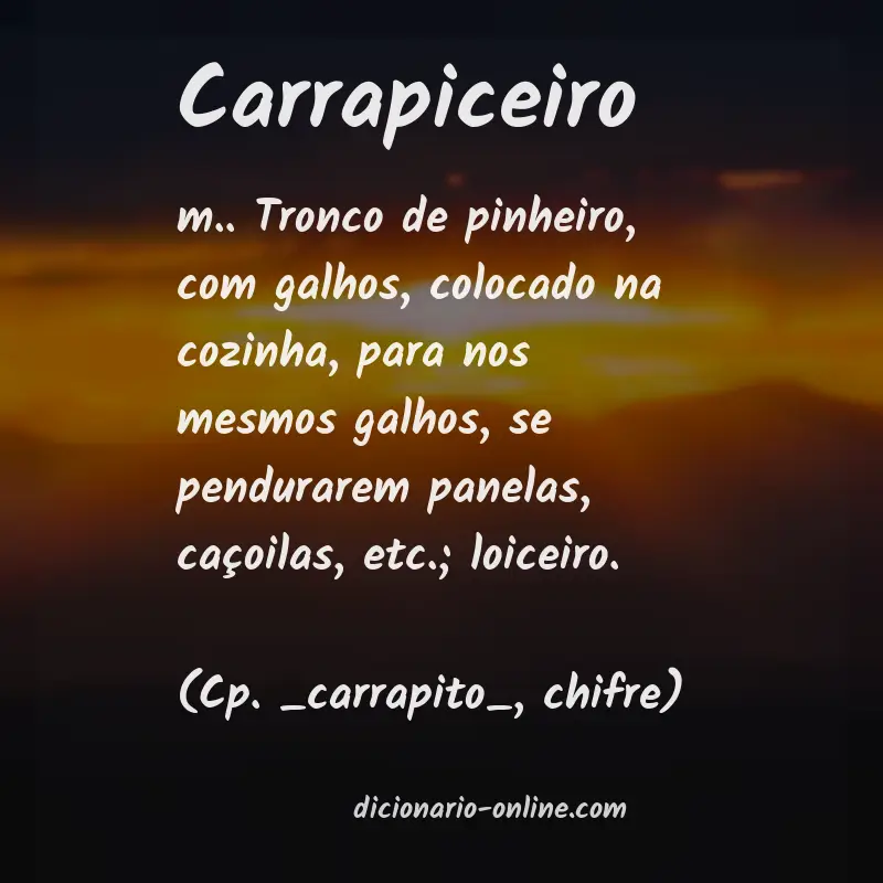 Significado de carrapiceiro