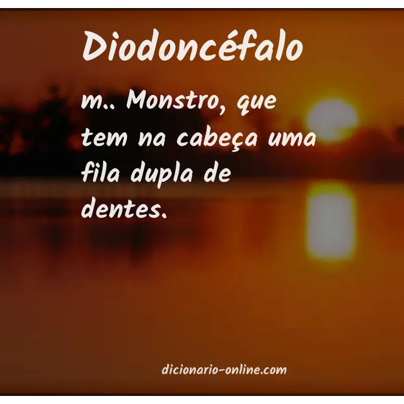 Significado de diodoncéfalo