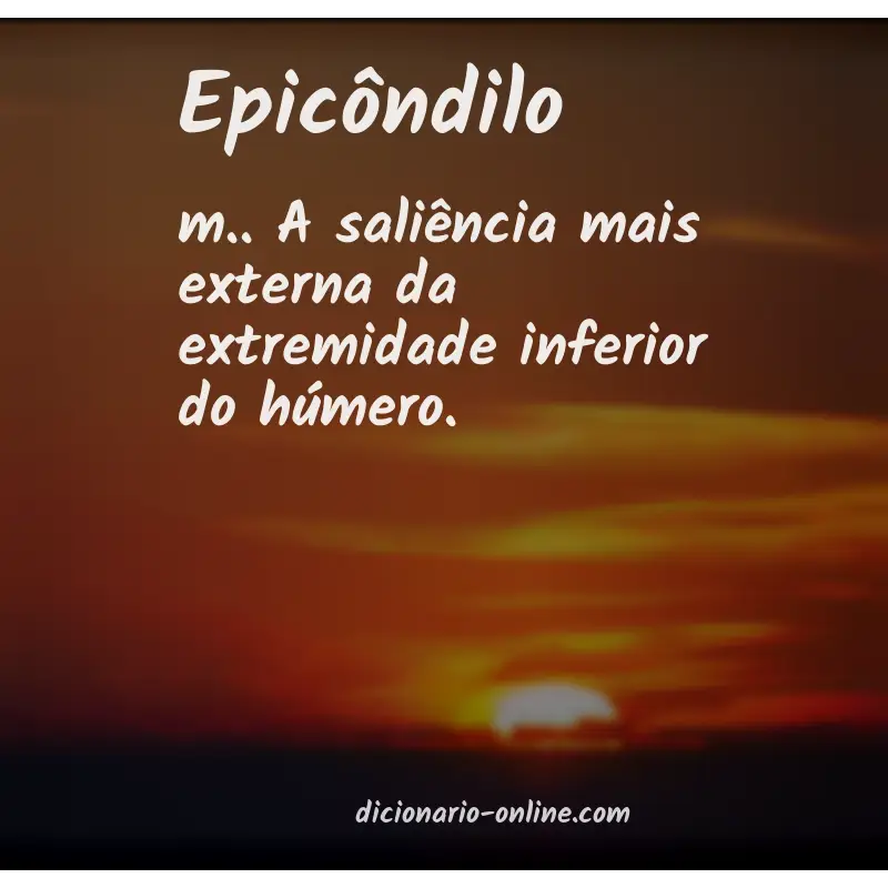Significado de epicôndilo