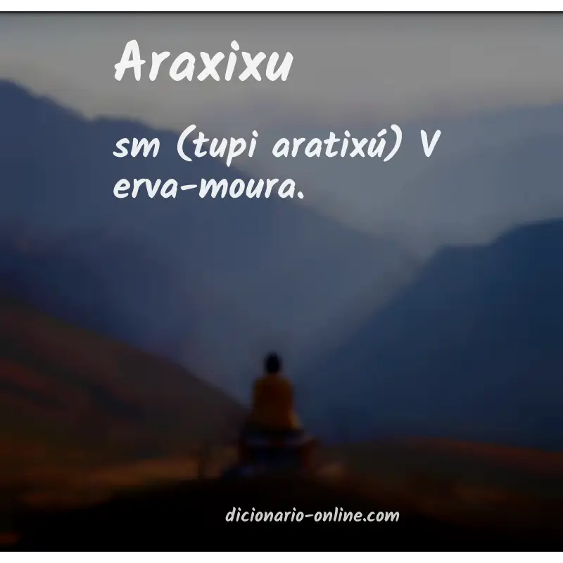 Significado de araxixu
