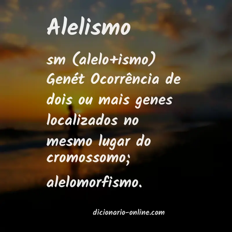 Significado de alelismo