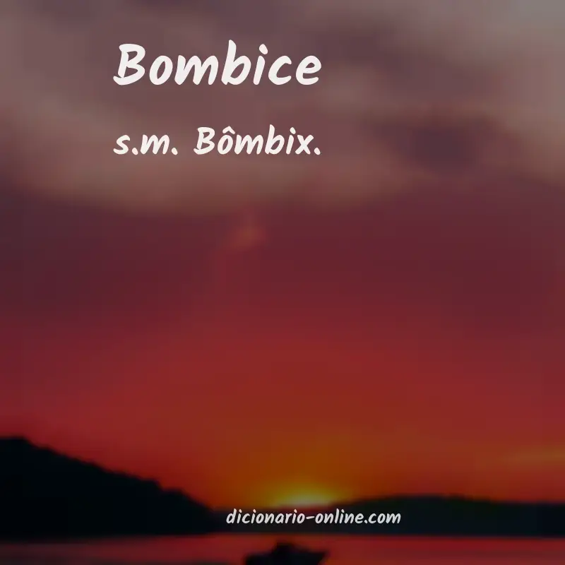 Significado de bombice