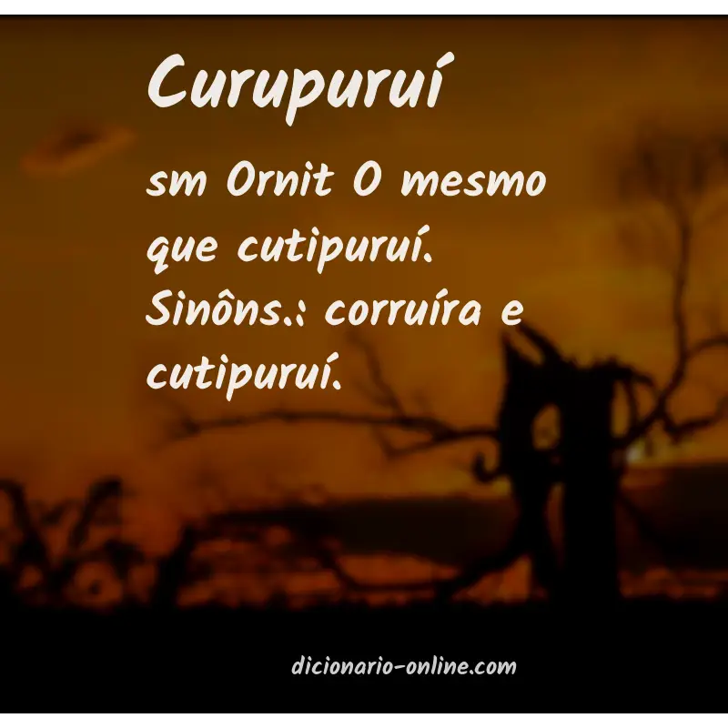 Significado de curupuruí