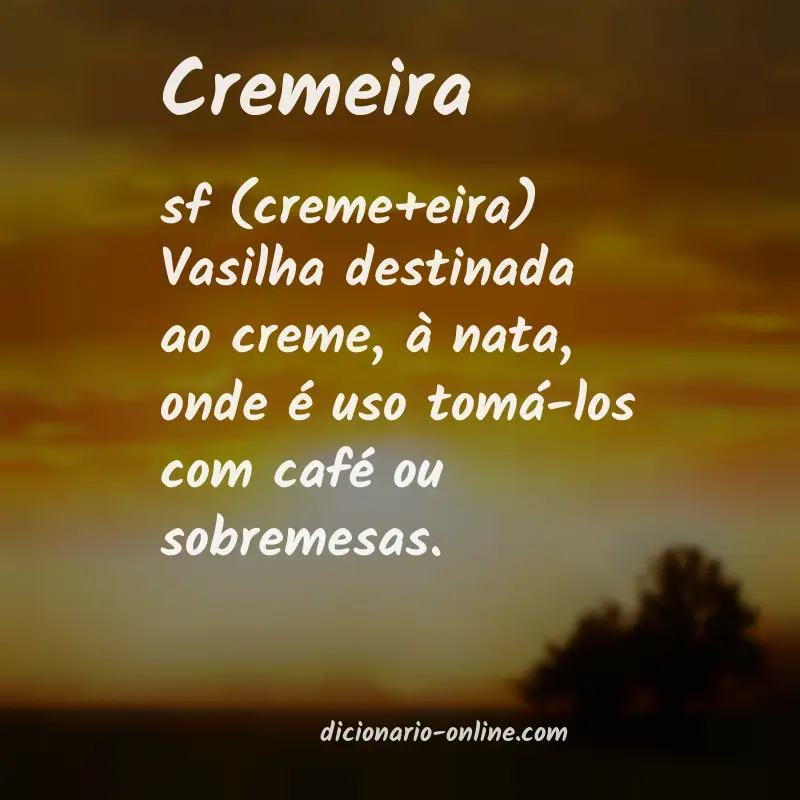 Significado de cremeira