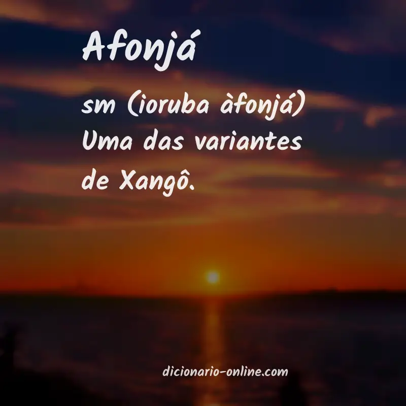 Significado de afonjá