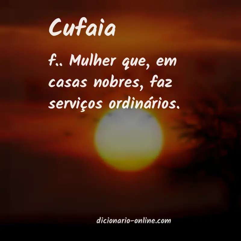 Significado de cufaia
