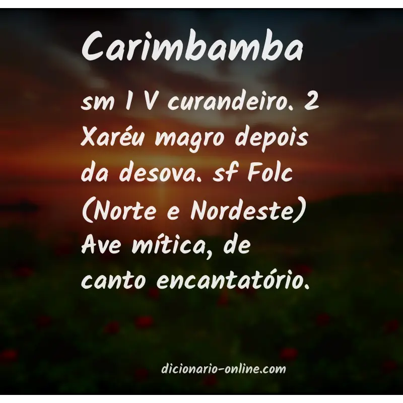 Significado de carimbamba