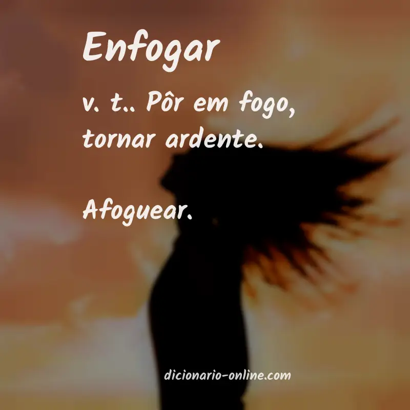 Significado de enfogar