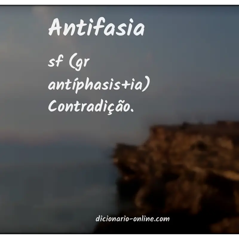 Significado de antifasia
