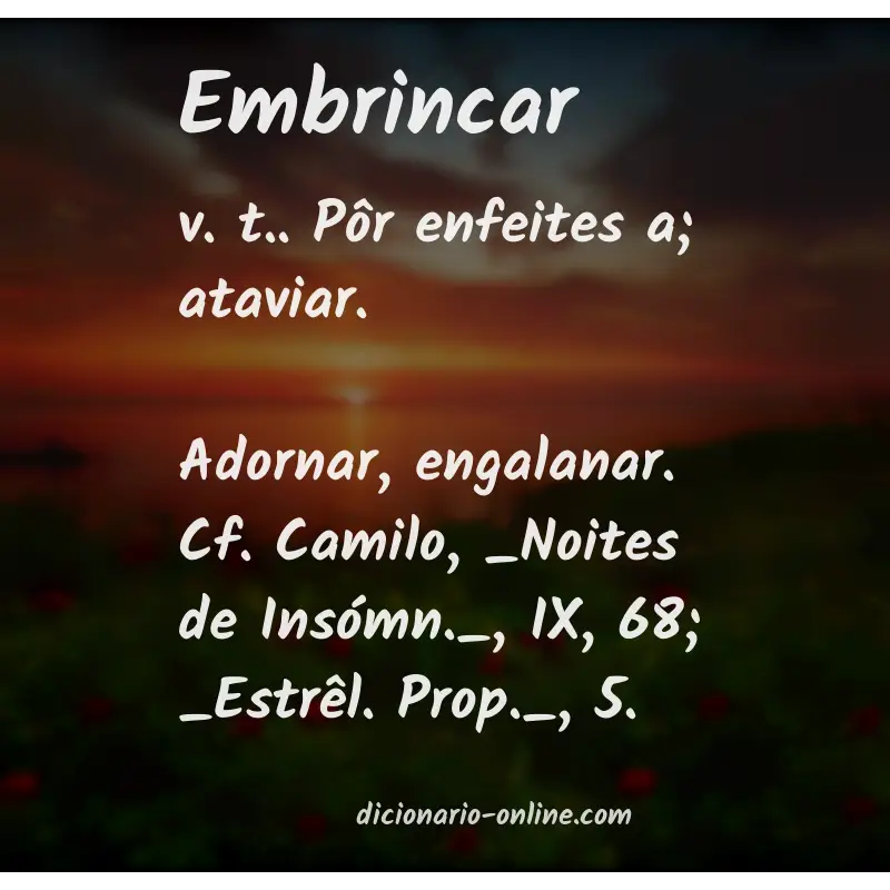 Significado de embrincar
