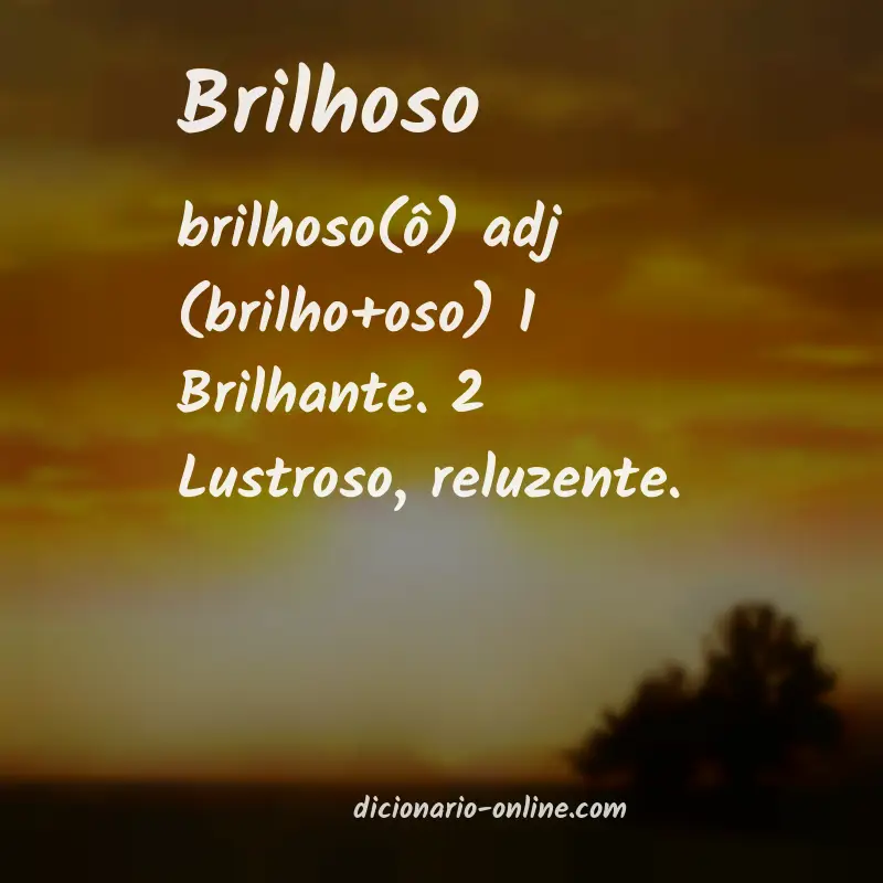 Significado de brilhoso