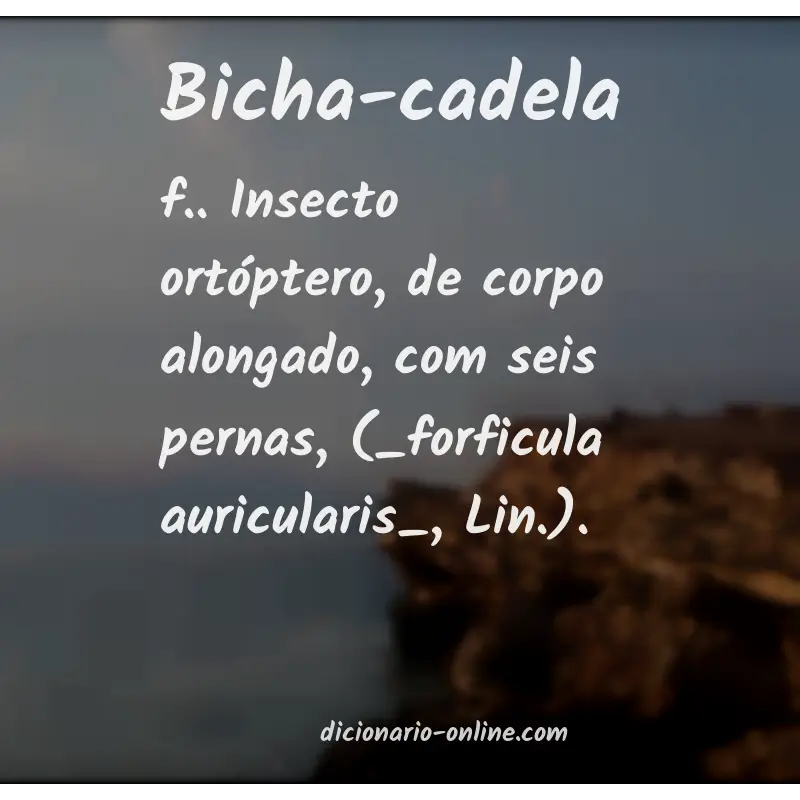 Significado de bicha-cadela