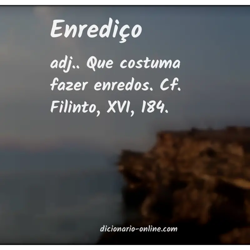 Significado de enrediço