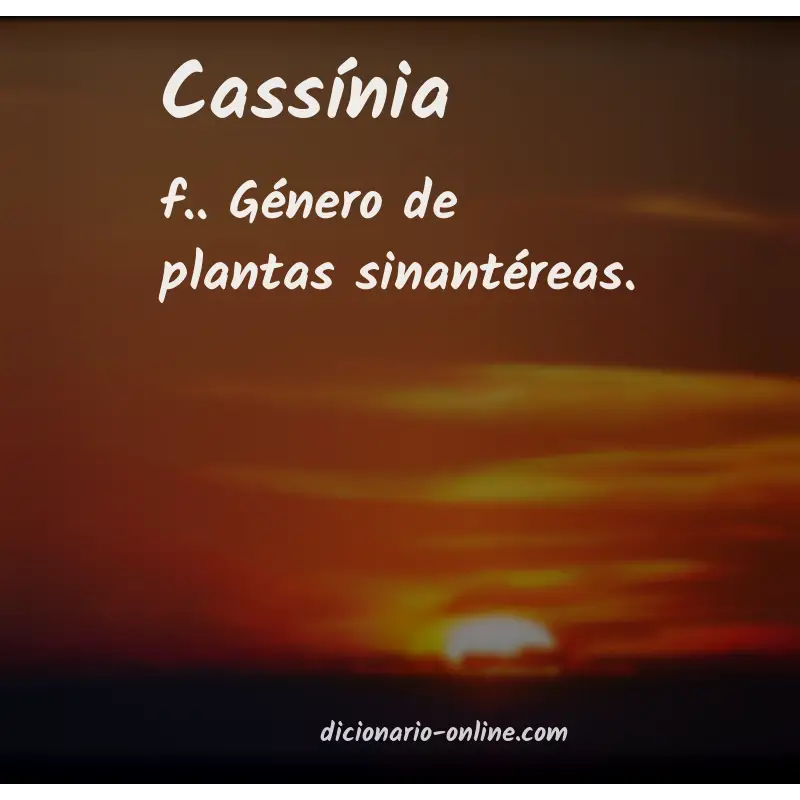 Significado de cassínia