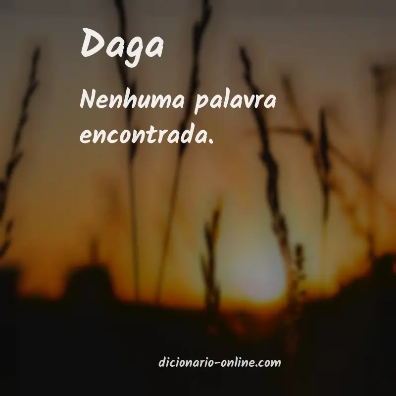 Significado de daga