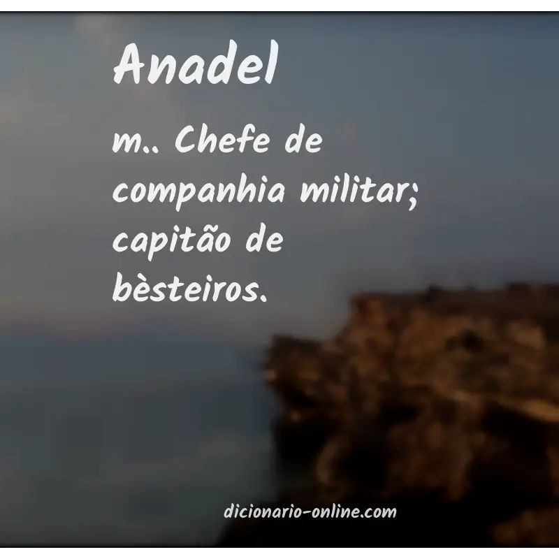 Significado de anadel
