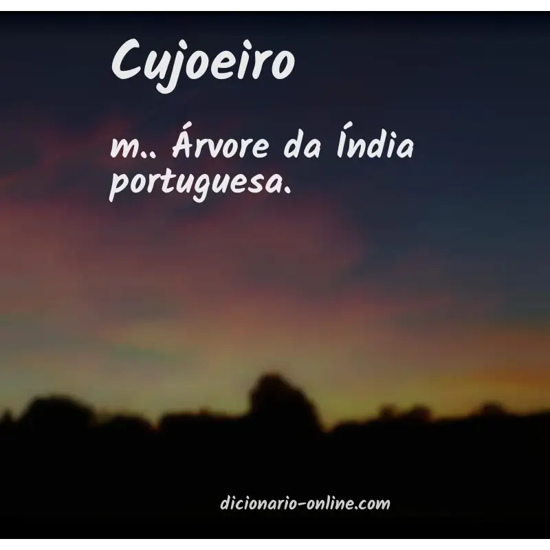 Significado de cujoeiro