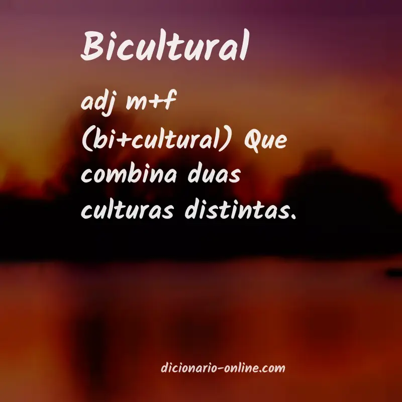 Significado de bicultural