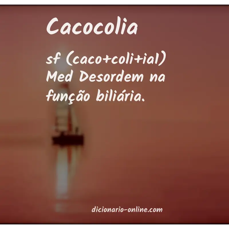 Significado de cacocolia