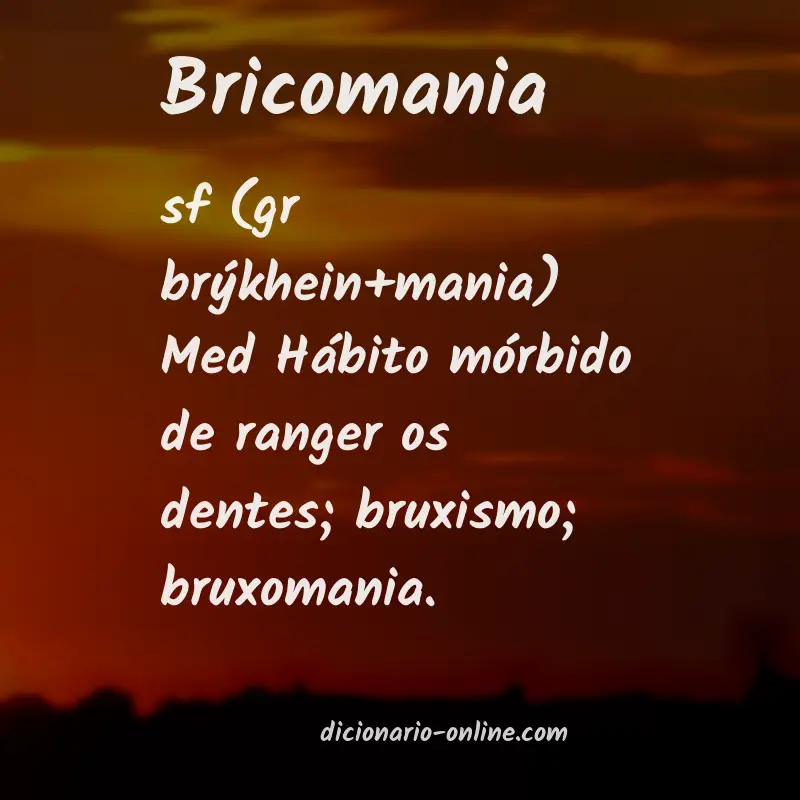 Significado de bricomania