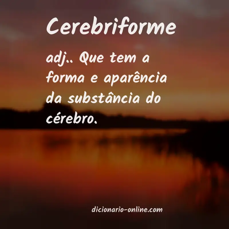 Significado de cerebriforme
