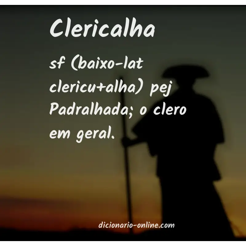 Significado de clericalha