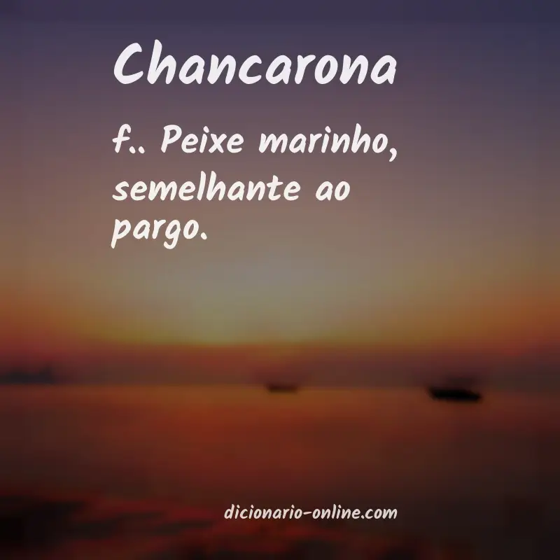 Significado de chancarona