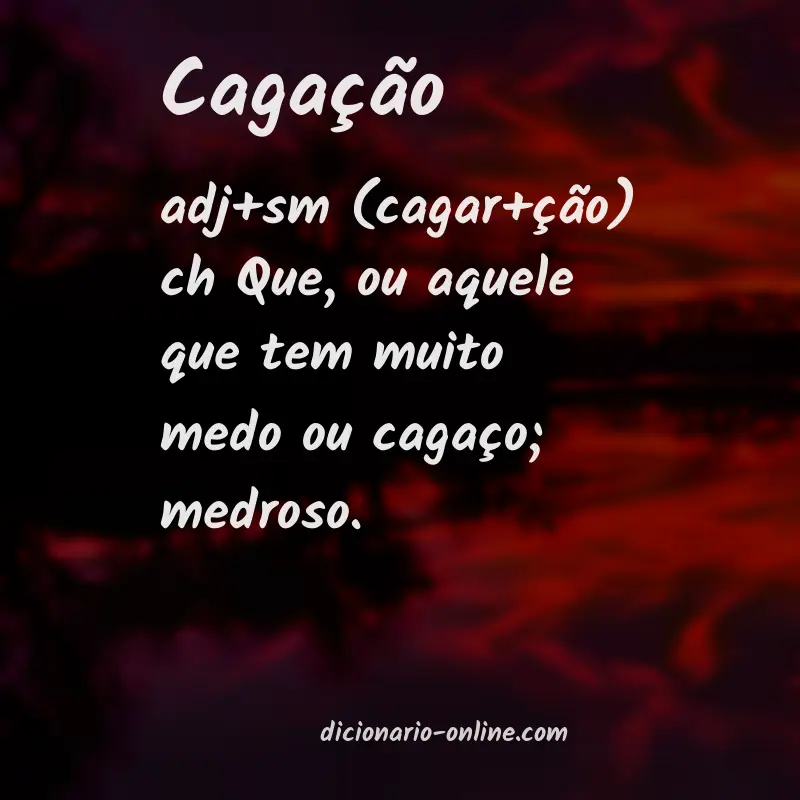 Significado de cagação