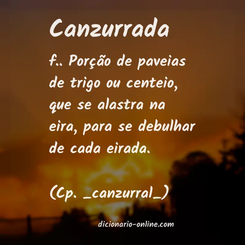 Significado de canzurrada