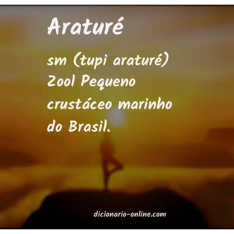 Significado de araturé