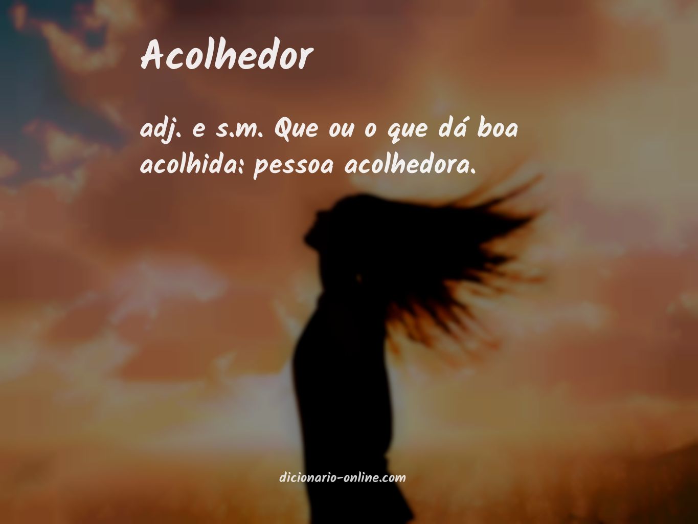 Significado de acolhedor