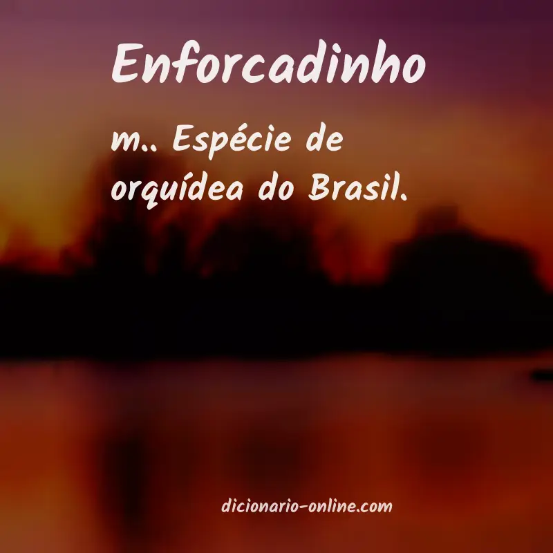 Significado de enforcadinho