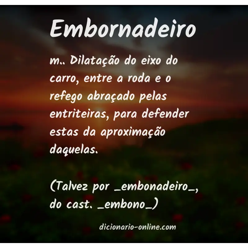 Significado de embornadeiro