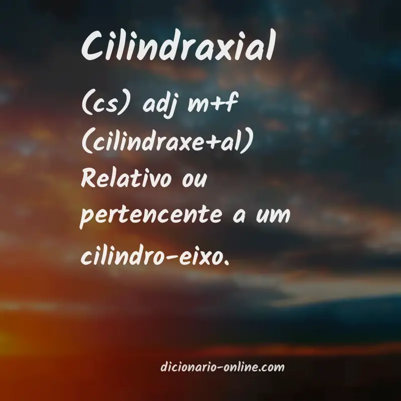 Significado de cilindraxial