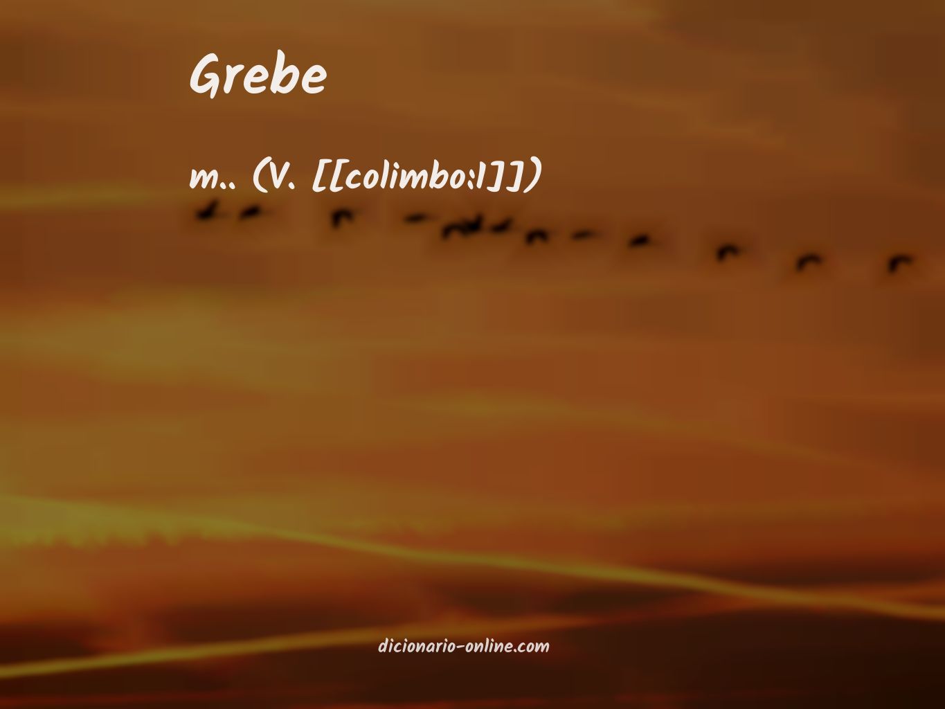 Significado de grebe